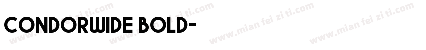condorwide bold字体转换